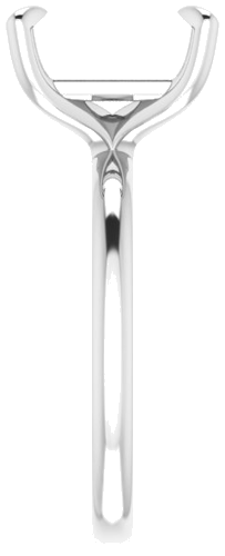 Sužadėtuvių Žiedas „Solitaire“ 585 Baltojo Aukso Emerald 10mm x 8mm (4)