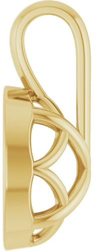 Pakabukas „Solitaire“ 14k yellow gold Oval 9mm x 7mm (3)