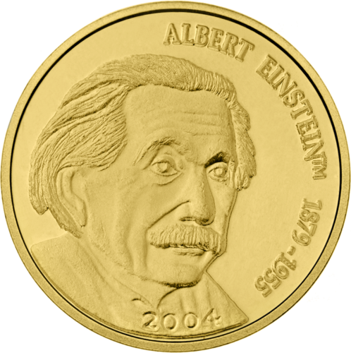 2004 Марианские острова Альберт Эйнштейн 5 долларов золотая монета (1)