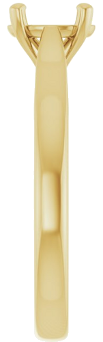 Sužadėtuvių Žiedas „Solitaire“ 585 Geltonojo Aukso Oval 7mm x 5mm (4)