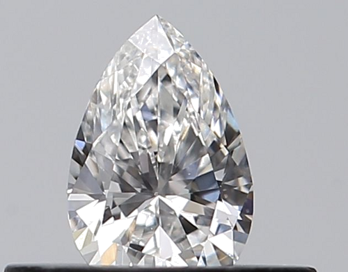 0.25 carat F-VVS2 Natūralus Pear Deimantas (1)