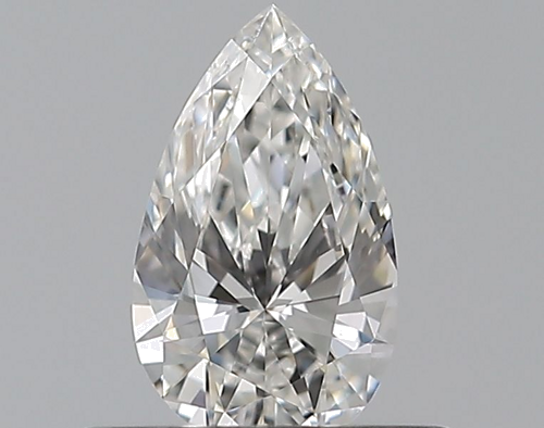 0.33 carat F-VVS1 Natūralus Pear Deimantas (1)