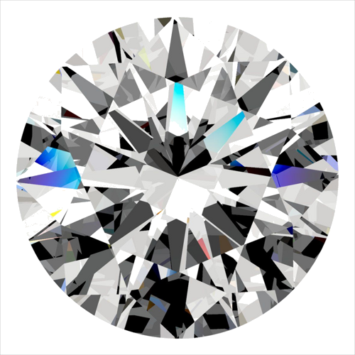 0.5 carat F-VS1 Excellent cut Natūralus Round Deimantas (1)