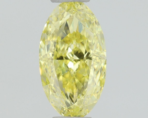 0.5 carat Fancy Intense  Yellow-VS2 Natūralus Oval Deimantas (1)