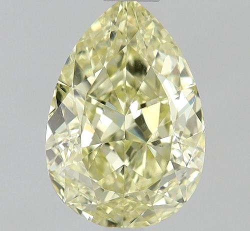 0.63 carat Fancy Yellow-SI1 Natūralus Pear Deimantas (1)