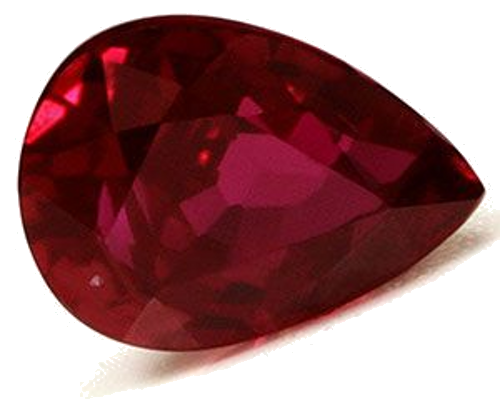 0.83 carat RED Pear Rubinas (1)