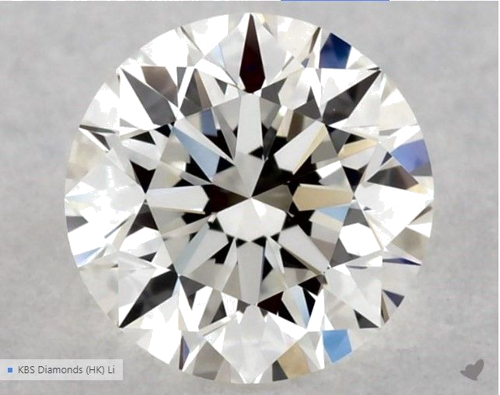 0.51 carat G-VVS2 Excellent cut Natūralus Round Deimantas (1)