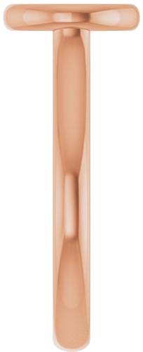 Sužadėtuvių Žiedas „Bezel-Set Solitaire“ 585 Rožinis Aukso Round 7.4mm (4)