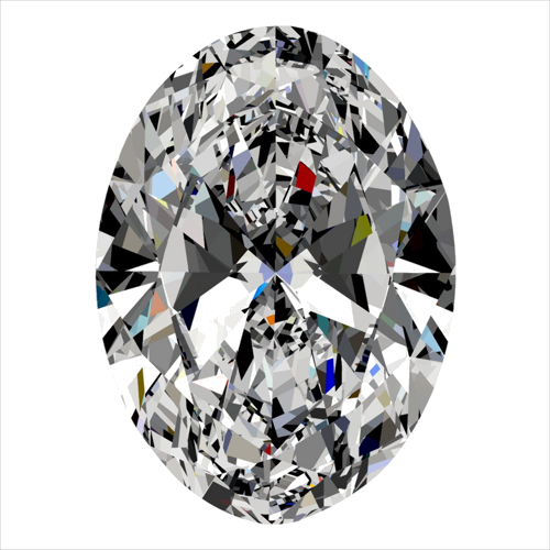 0.54 carat H-VS2 Natūralus Oval Deimantas (1)