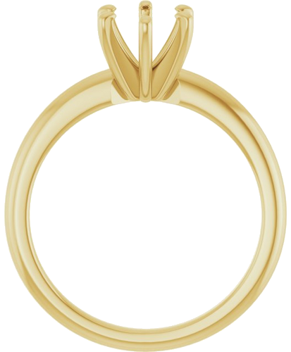 Sužadėtuvių Žiedas „Solitaire“ 585 Geltonojo Aukso Oval 8mm x 6mm (2)