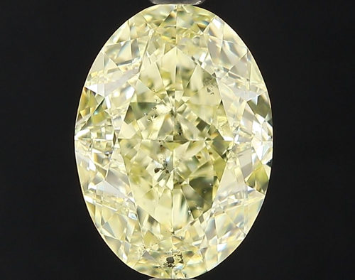 2.12 carat Fancy  Yellow-SI2 Natūralus Oval Deimantas (1)