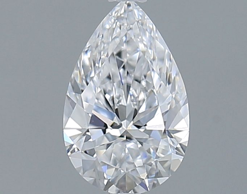 0.9 carat D-VS2 Natūralus Pear Deimantas (1)