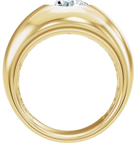 Sužadėtuvių Žiedas „Solitaire“ 14k yellow gold Round 8.2mm (2)