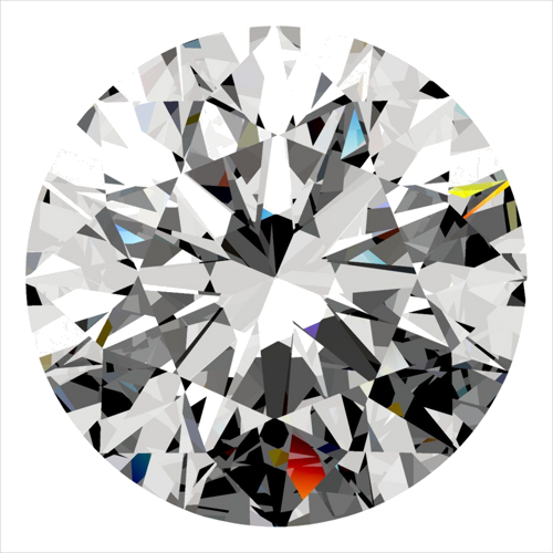 0.33 carat D-VVS1 Excellent cut Natūralus Round Deimantas (1)