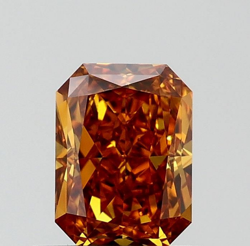 0.68 carat Fancy Deep Yellowish Orange-VS1 Natūralus Radiant Deimantas (1)