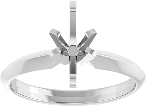 14K White 8.5x4.5 mm Marquise Solitaire Engagement Ring Mounting (3)