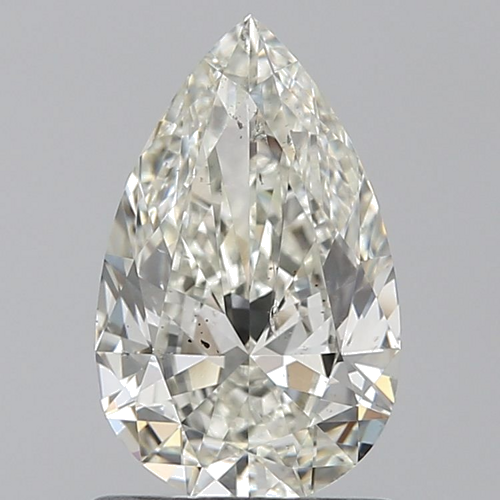 0.91 carat K-SI2 Natūralus Pear Deimantas (1)