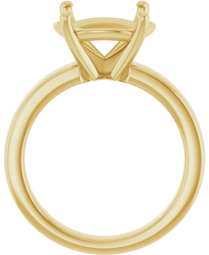 Sužadėtuvių Žiedas 14k yellow gold Oval 12mm x 10mm (2)