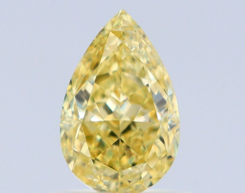 1.01 carat Fancy Yellow-VS1 Natūralus Pear Deimantas (1)