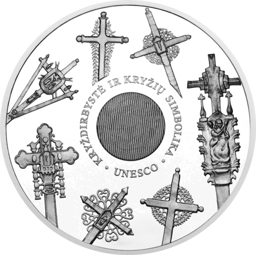 2008 Lithuania Cross-crafting 50 litas silver coin (1)