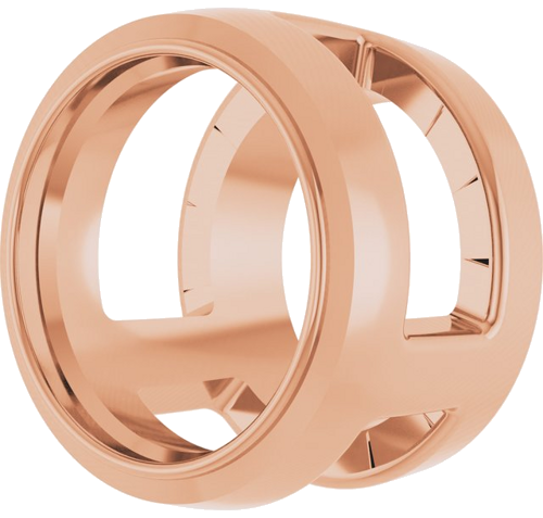 14K Rose 5.8 mm Round Slide Pendant Mounting (2)