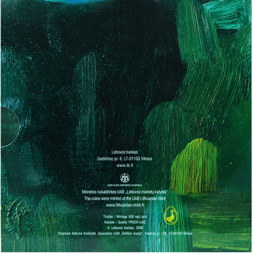 2009 Lithuania BU Litas Coin Proof Set (5)