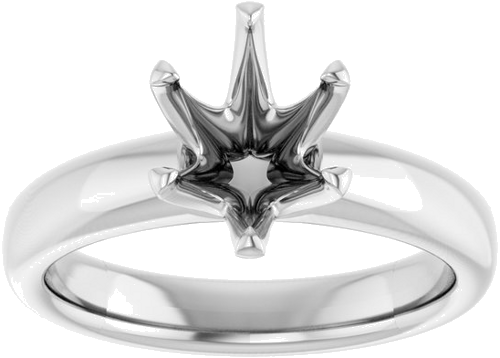 Sužadėtuvių Žiedas „Solstice Solitaire®“ 14k white gold Oval 9mm x 7mm (3)