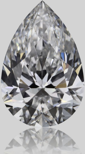 0.7 carat D-VVS2 Natūralus Pear Deimantas (1)
