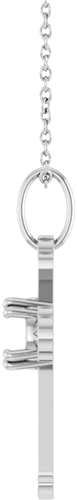 Pakabukas „Accented Cross“ 14k white gold Round 5.2mm (3)