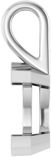 Pakabukas „Half-Bezel Solitaire“ 925 Sidabro Pear Shape 12mm x 8mm (3)