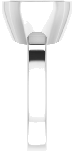 Sužadėtuvių Žiedas „Solitaire“ 585 Baltojo Aukso Cushion 10mm (4)