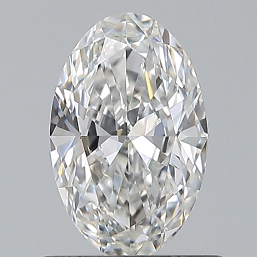 0.6 carat F-VVS1 Natūralus Oval Deimantas (1)