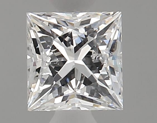 0.42 carat F-SI2 Natūralus Princess Deimantas (1)