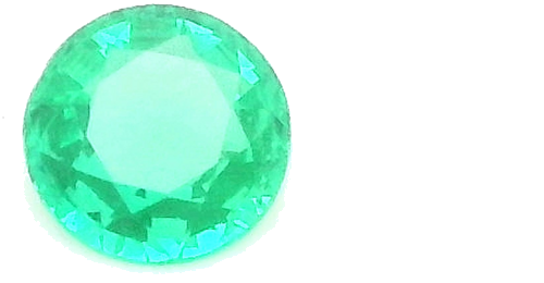 0.28 carat GREEN Round Smaragdas (1)