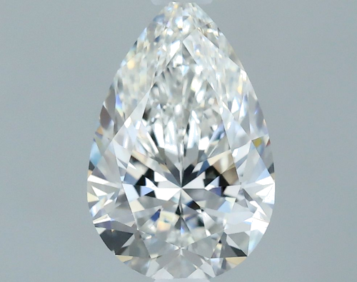 0.74 carat F-IF Natūralus Pear Deimantas (1)