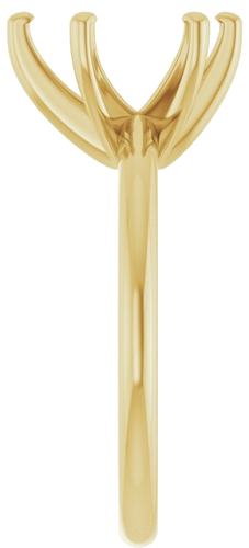 14K Yellow  10x7 mm Pear Solitaire Engagement Ring Mounting (4)