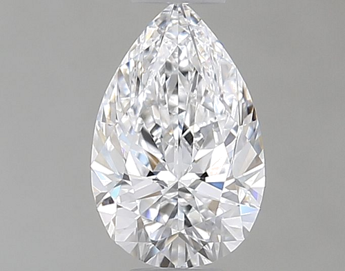 0.46 carat D-VVS2 Natūralus Pear Deimantas (1)