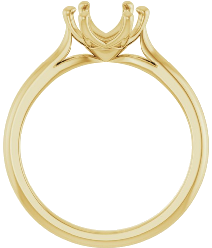 Sužadėtuvių Žiedas „Solitaire“ 14k yellow gold Oval 9mm x 7mm (2)