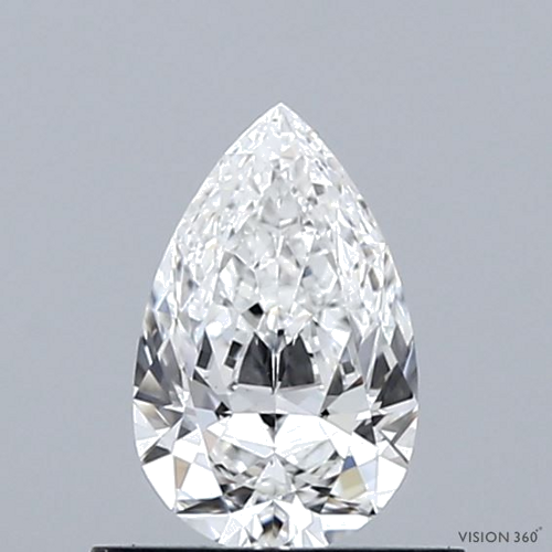 0.52 carat F-VVS1 Natūralus Pear Deimantas (1)