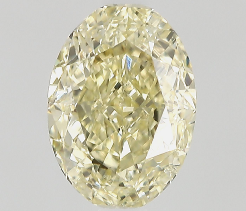 0.51 carat Fancy Light Yellow-SI2 Natūralus Oval Deimantas (1)