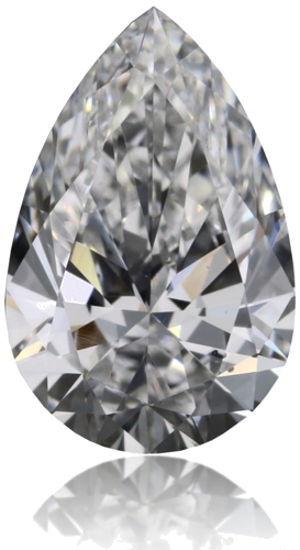 0.4 carat D-VS2 Natūralus Pear Deimantas (1)