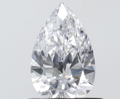 0.52 carat D-VVS1 Natūralus Pear Deimantas (1)