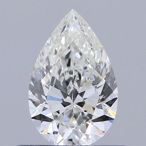 0.51 carat H-SI2 Natūralus Pear Deimantas (1)