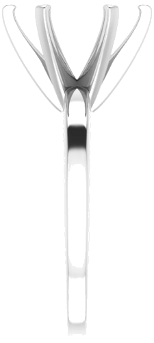 Sužadėtuvių Žiedas „Solitaire“ 14k white gold Round 11mm (4)