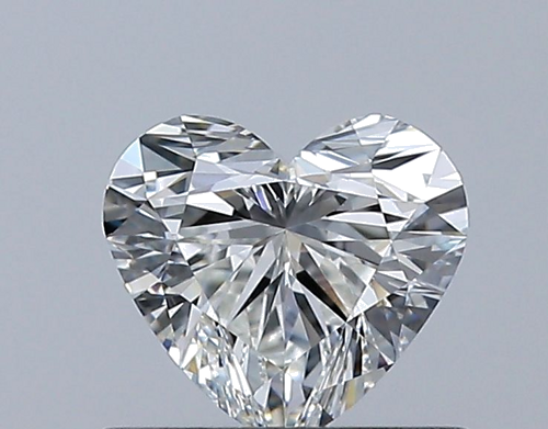 0.51 carat H-VVS1 Natūralus Heart Deimantas (1)