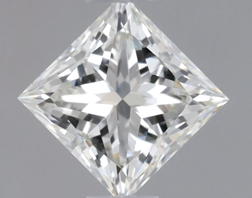 0.37 carat I-VVS2 Natūralus Princess Deimantas (1)