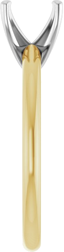 Sužadėtuvių Žiedas „Solitaire“ 750 Baltojo Ir Geltonojo Aukso Oval 8mm x 6mm (4)