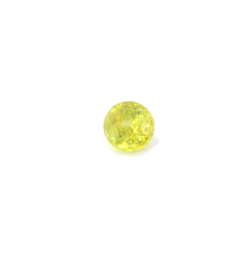 0.68 carat YELLOW Round Sphene (1)