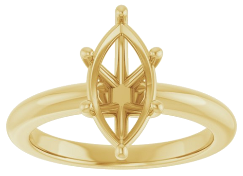 Sužadėtuvių Žiedas 14k yellow gold Marquise 12mm x 6mm (3)