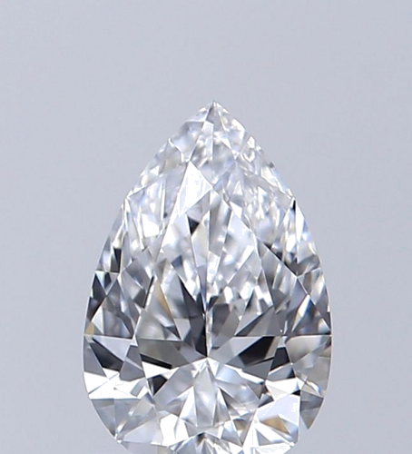 0.5 carat D-VVS1 Natūralus Pear Deimantas (1)